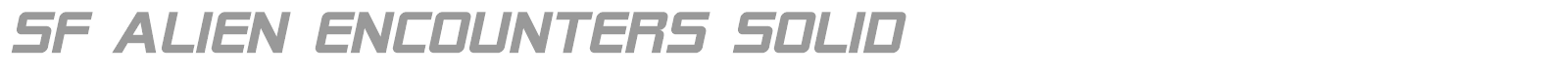 SF Alien Encounters font preview
